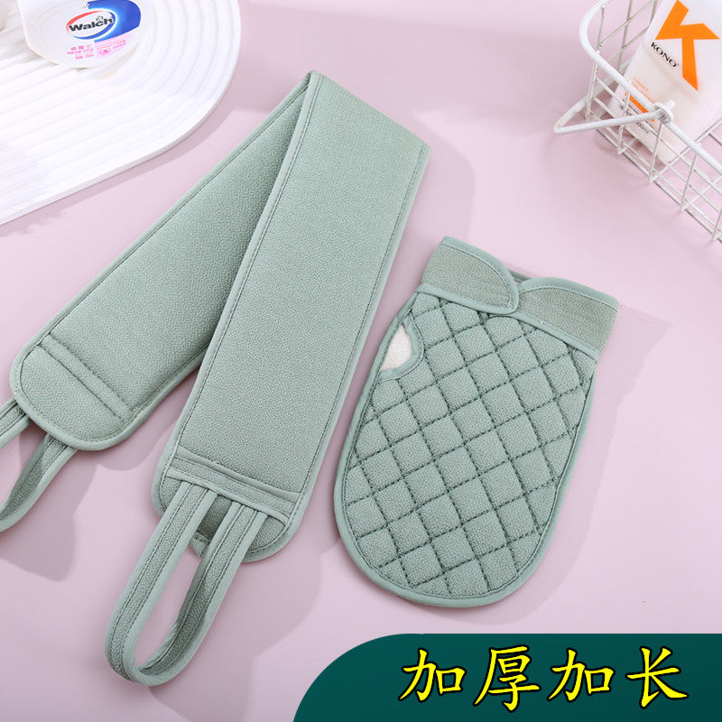 搓澡巾拉背条女搓澡神器后背双面粗砂男强力搓泥洗澡巾长条高质量