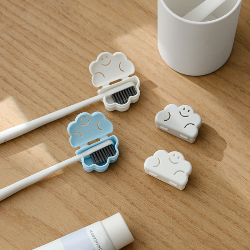 日本ECHO牙刷头保护套便携旅行牙刷头收纳夹子通气防尘盖牙刷盒子