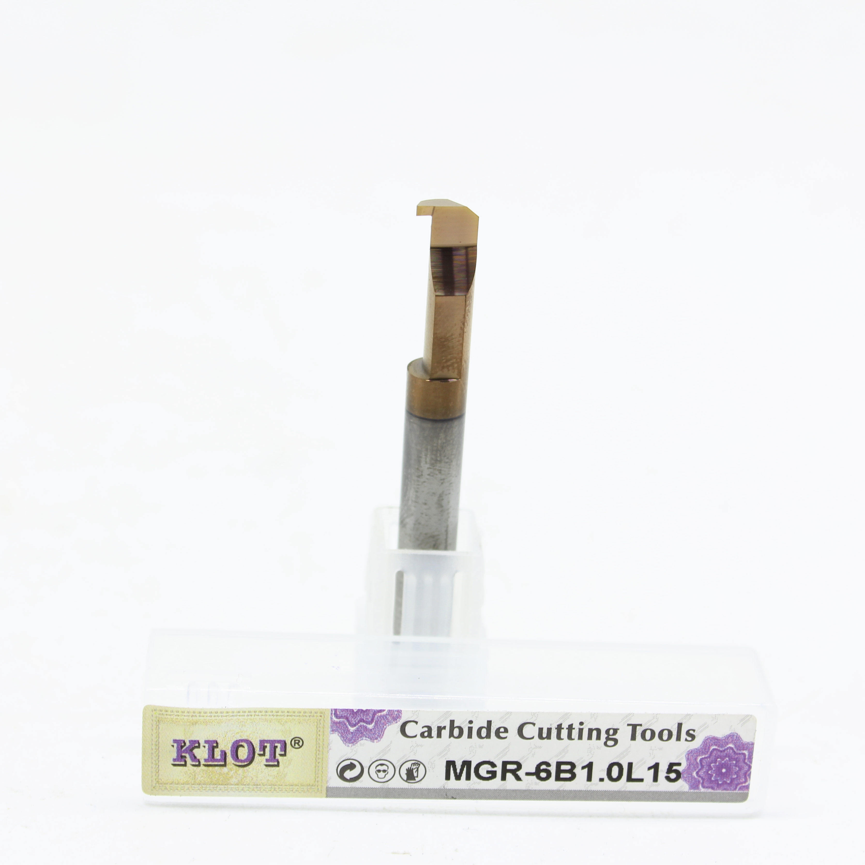 KLOT整体合金钨钢内孔小径槽刀MGR 4 5 6 8 涂层小孔镗刀内孔车削