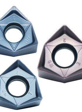 重切削数控铣刀片 WNMU080608EN-GM TPV适合模具钢 不锈钢加工