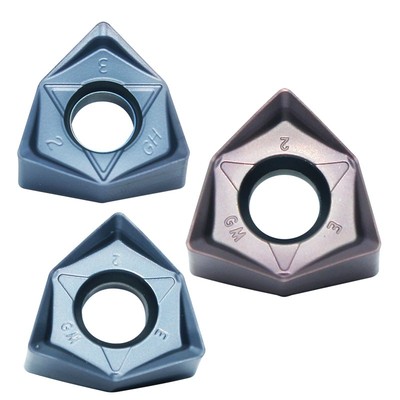 重切削数控铣刀片 WNMU080608EN-GM TPV适合模具钢 不锈钢加工