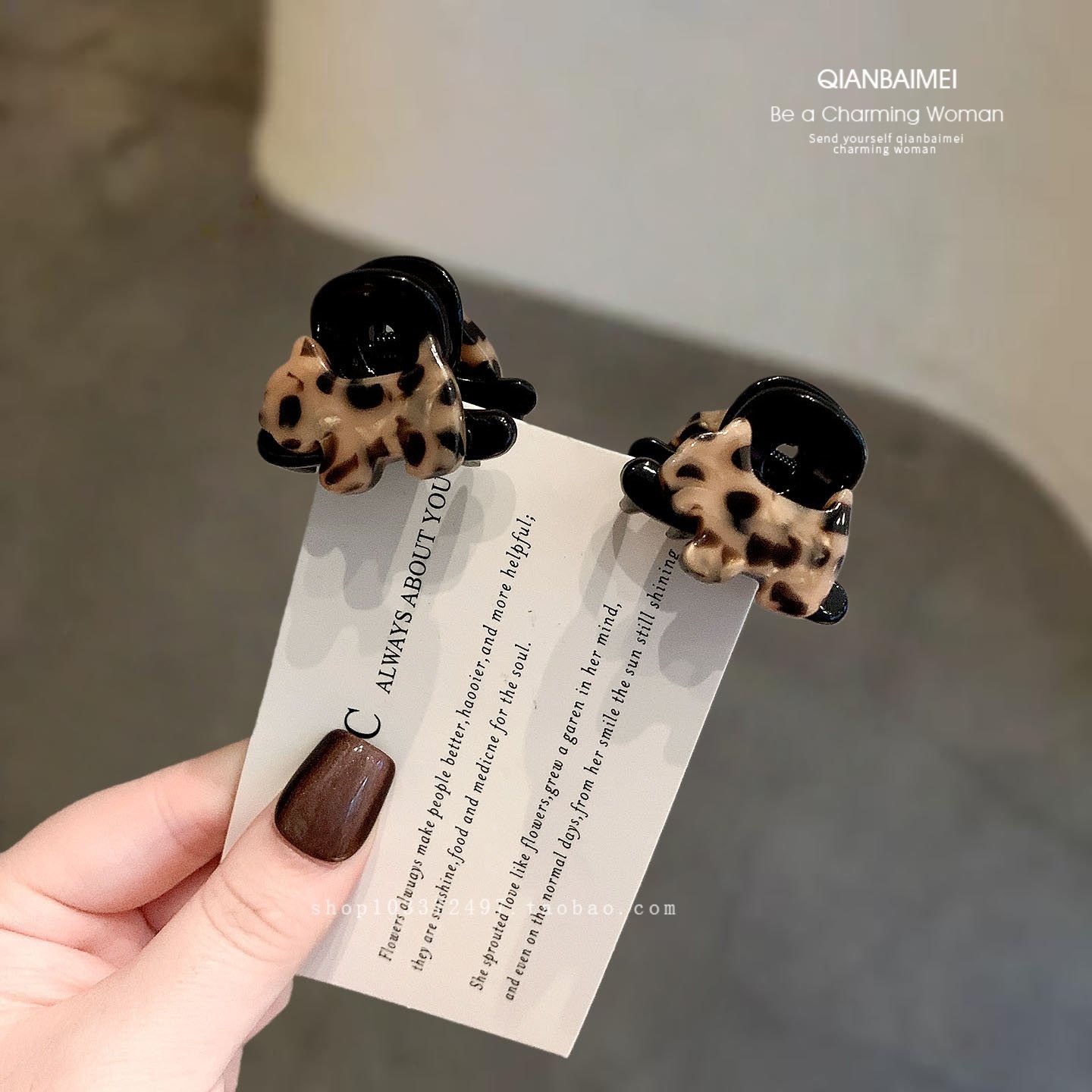 洋气高级感豹纹小狗发卡小号抓夹韩系精致小巧半抓发夹甜酷迷你夹,饰品/流行首饰/时尚饰品新,发饰,淘宝优惠券,粉丝福利购,淘宝优惠卷