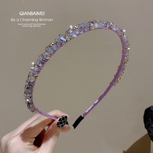 时尚气质甜美圆脸头饰发夹发箍女