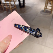 东大门设计感新款 掰掰夹高级感水钻刘海夹爱心min侧边夹发卡发夹