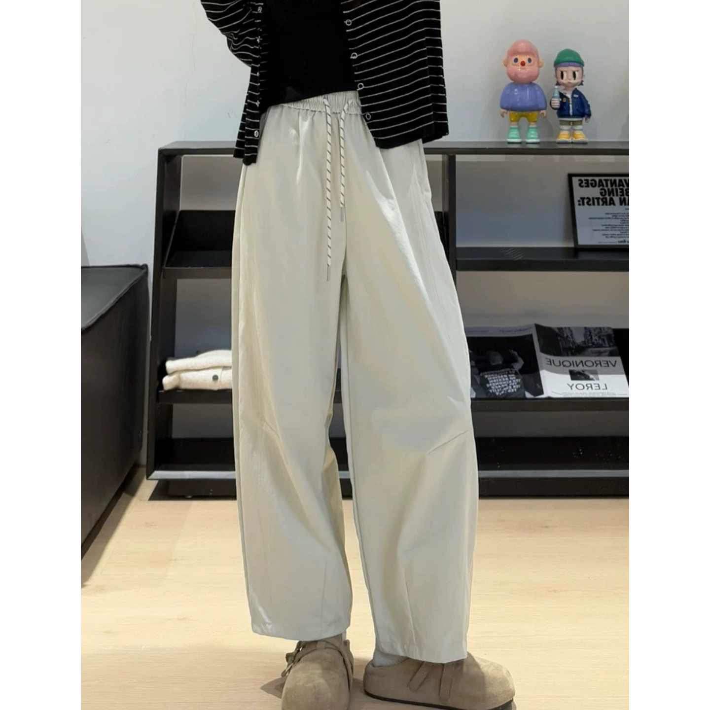 富尔大码定制女装肥妹妹mm纯棉工装夏宽松显瘦遮胯阔腿九分气球裤,女装/女士精品,大码裤装,淘宝优惠券,粉丝福利购,淘宝优惠卷