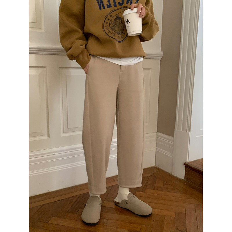 富尔大码定制女装肥妹妹mm毛呢厚秋冬高腰宽松显瘦萝卜奶奶九分裤,女装/女士精品,大码裤装,淘宝优惠券,粉丝福利购,淘宝优惠卷