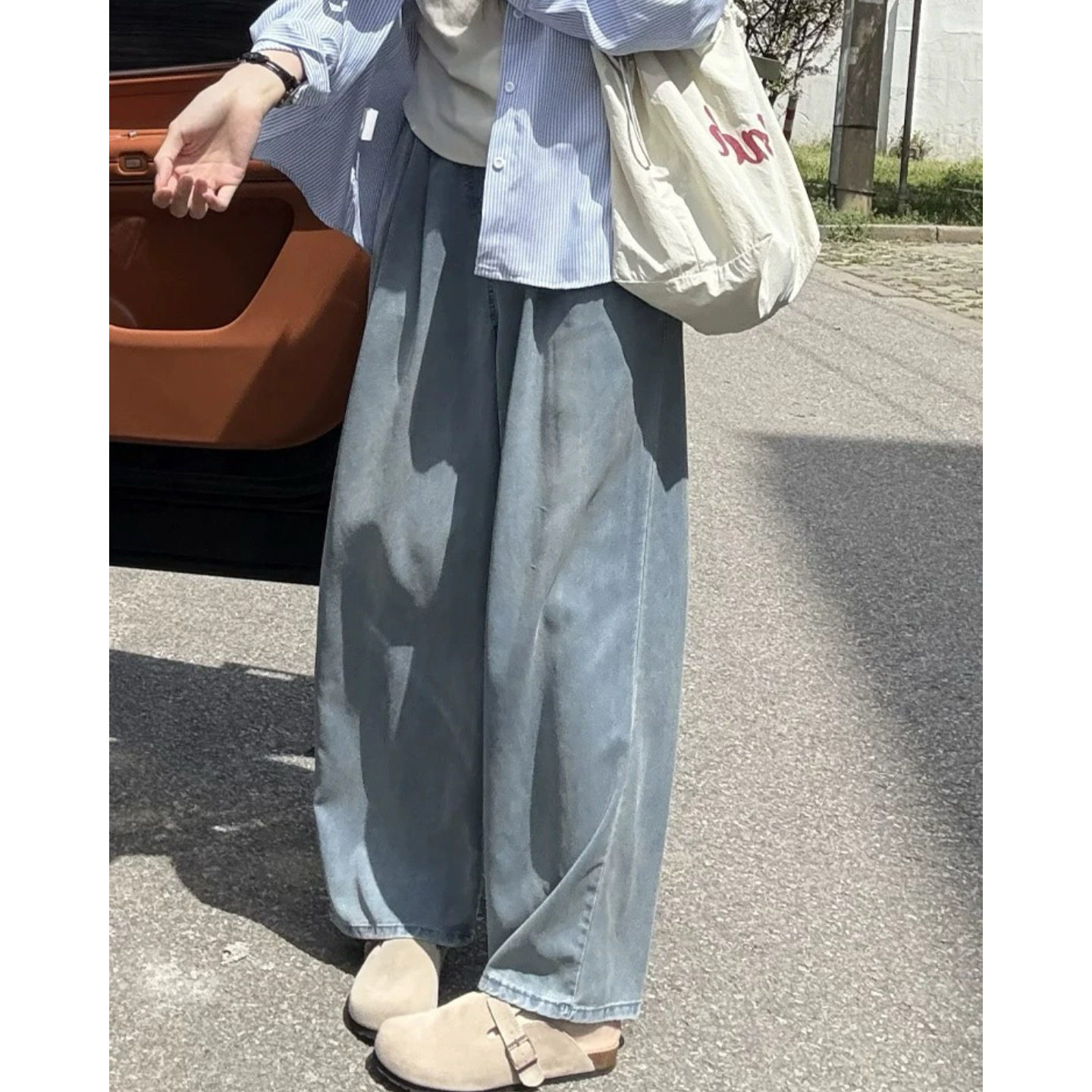 富尔大码定制女装肥妹妹mm天丝直筒牛仔夏季高腰宽松显瘦阔腿长裤,女装/女士精品,大码裤装,淘宝优惠券,粉丝福利购,淘宝优惠卷