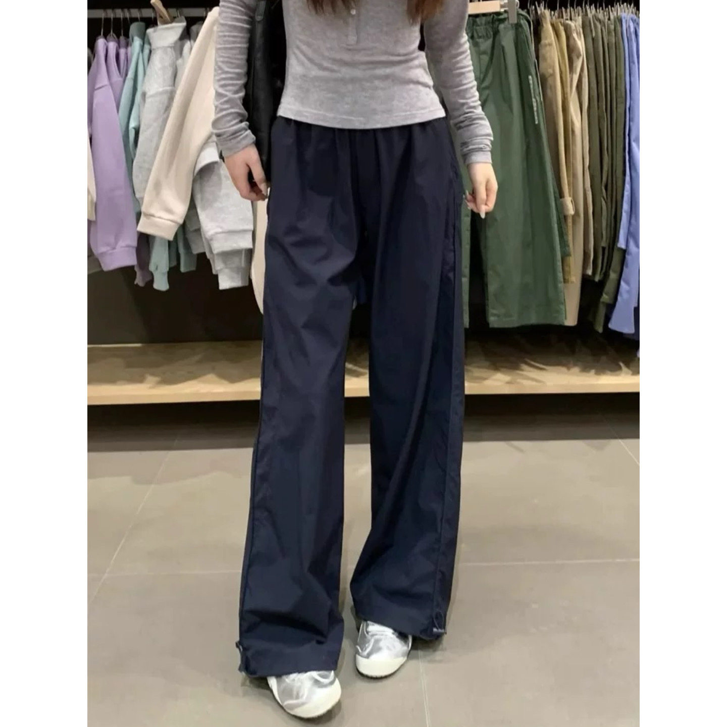 富尔大码定制女装微胖mm垂感工装阔腿夏高腰宽松显瘦休闲运动长裤,女装/女士精品,大码裤装,淘宝优惠券,粉丝福利购,淘宝优惠卷