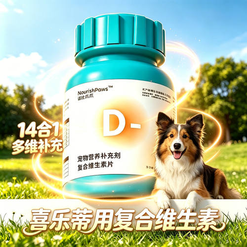 喜乐蒂专用狗狗复合维生素b族片b1b12营养宠物小狗吃的保健品营养