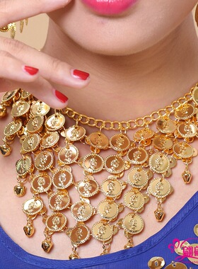 印度舞肚皮舞金色银色耳饰