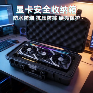 显卡收纳包硬壳保护包RTX5090/4090/3090防水防摔通用华硕七彩虹