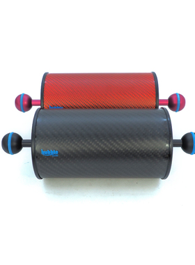 BubbleScuba 碳纤浮力臂80mm 8寸 潜水摄影双球头浮力