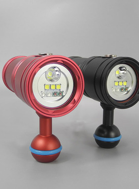 bubblescuba P6S 潜水摄影电筒 UV 红光 聚光 广角照明3000流明