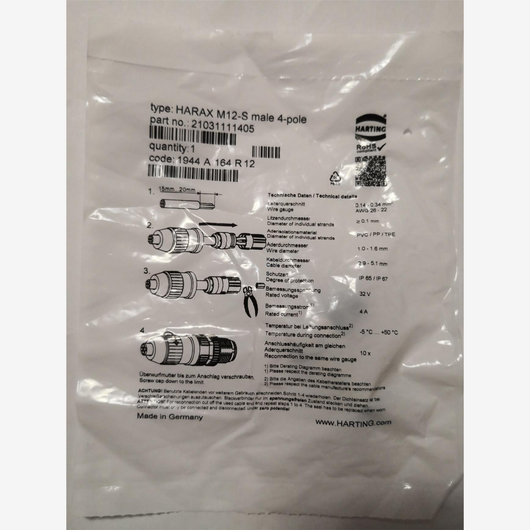 @HARTING哈丁连接器（穆尔升级版，） Harax M1