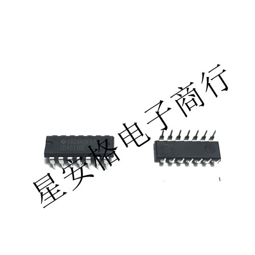 全新原装 直插 CD4011BE DIP-14 原装进口 四2输入与非门