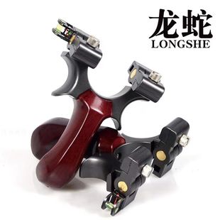 精准扁皮弹弓快压免绑夹片高精度塑钢龙蛇大威力户外竞技大威力弓
