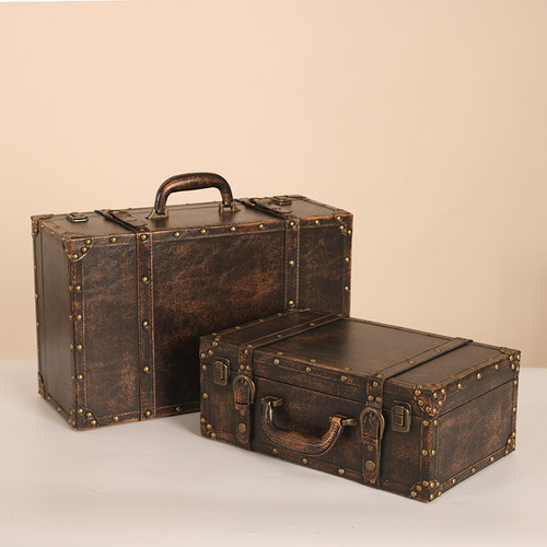 复古怀旧摄影道具手提木箱收纳箱