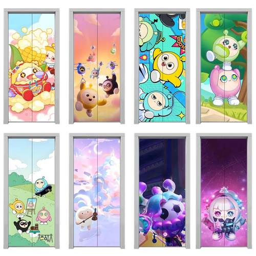 蛋仔派对入户电梯门贴纸