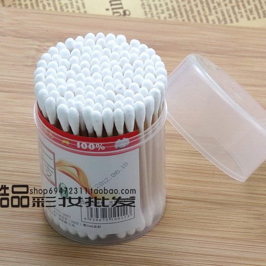正品化妆棒木质棒卫生棉棒/双头木棒卫生棉签