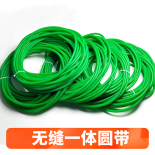 o型無縫一體綠色圓帶鋼化爐玻璃輸送臺配件傳送皮帶tpu聚氨酯不掉