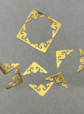 黄铜片 仿金 平脱 大漆漆器铜片镶嵌材料 非遗漆艺漆画材料 螺钿
