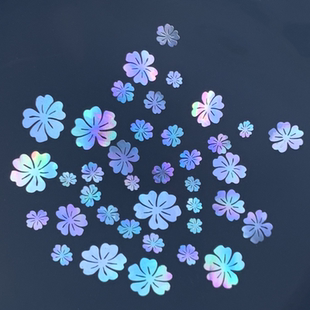 木槿花螺钿片白蝶贝片贝壳片珍珠母贝片大漆漆器漆画漆艺镶嵌材料