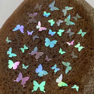 蝴蝶螺钿片夜光贝白蝶贝片大漆漆器漆画漆艺美甲镶嵌材料首饰DIY