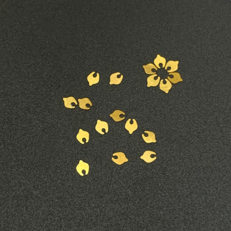 黄铜片 仿金 平脱 大漆漆器铜片镶嵌材料 非遗漆艺漆画材料 螺钿