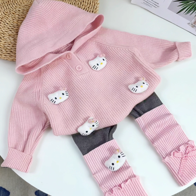 加厚单排扣连帽秋季小童女童韩版常规款套头套装休闲风厚款秋冬款,童装/婴儿装/亲子装,套装,淘宝优惠券,粉丝福利购,淘宝优惠卷