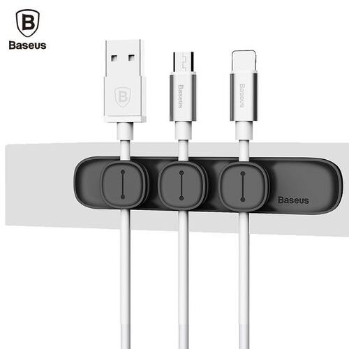 Baseus Magnetic Cable Clip USB Cable Organizer Clamp Desk