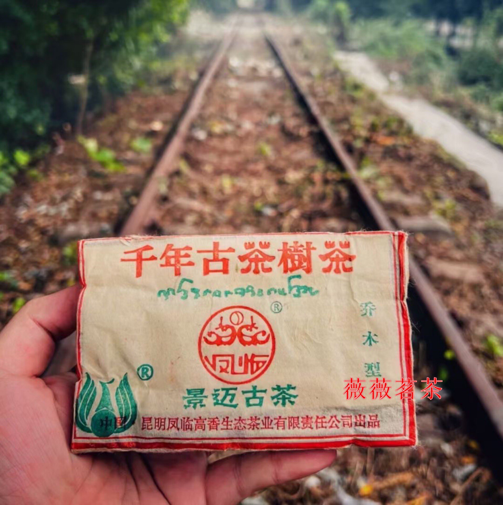 2003年凤临千年古茶树乔木景迈古茶树普洱生茶砖250g/砖