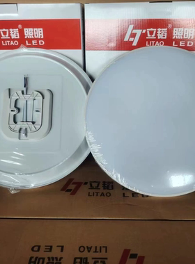 立韬照明 三防吸顶灯 LED防水圆形卧室阳台厨房卫生间高亮走廊灯