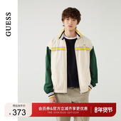 撞色拼接宽松立领外套 GUESS男士 时尚 M5PL46W55R0