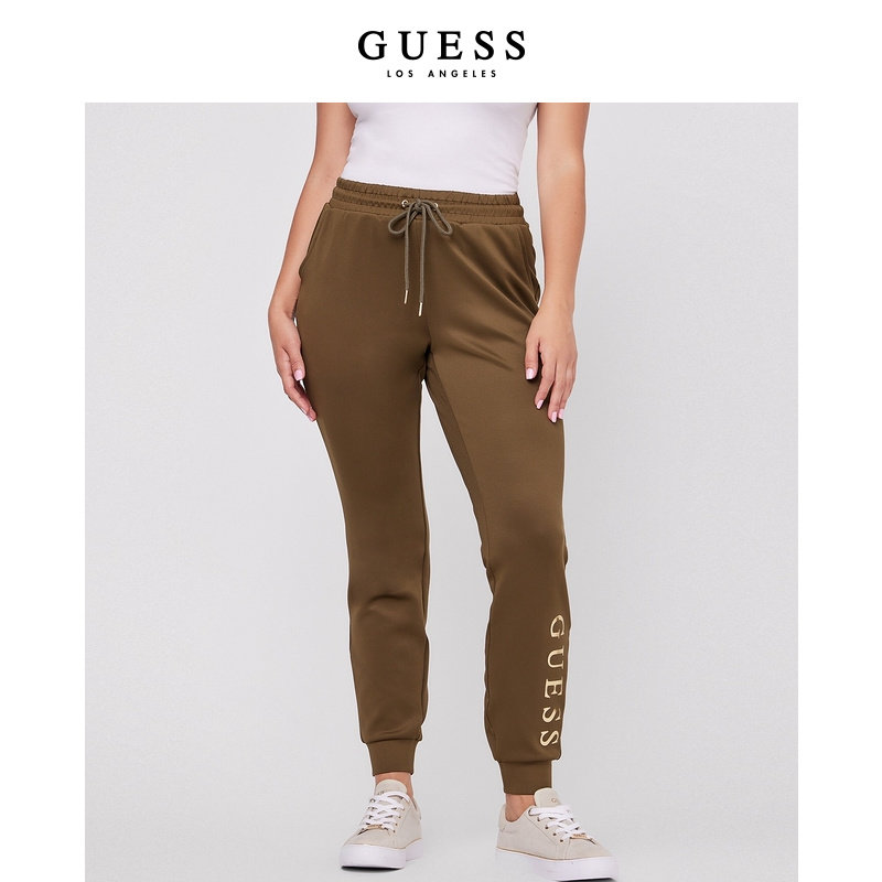 GUESS运动裤抽绳束脚休闲长裤