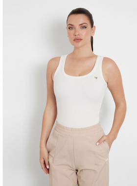 GUESS女士纯色百搭简约修身款工字背心-V4YP06K8RT2