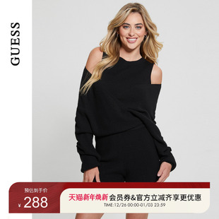 GUESS女士欧式 W4BD0UZ2V42 性感宽松露肩针织连体裤