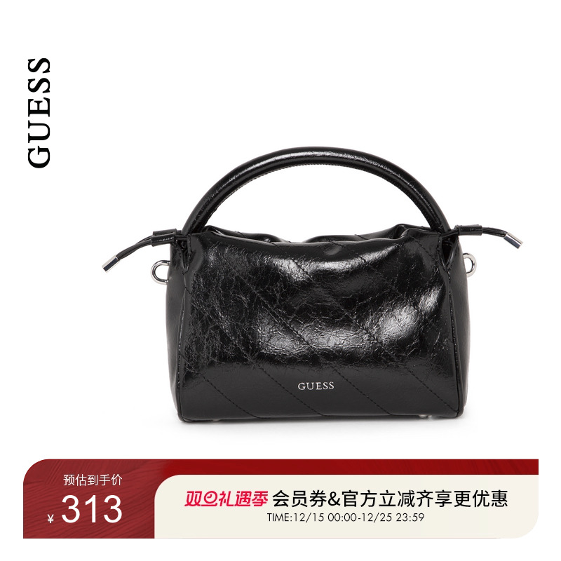 GUESS女士亮面质感时尚通勤单肩手提包-MY965916