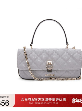 GUESS女士简约百搭时尚菱格绗缝信封单肩包-GG952221