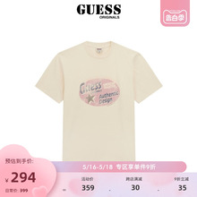 GUESSOriginals 24年新款夏男女同款马卡龙纯色T恤-M4GI05K9XF1