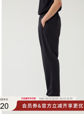 GUESS男士日常简约直筒针织休闲长裤-M5PB74K2Q40