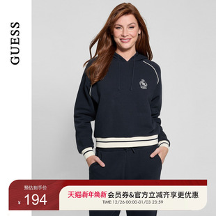 GUESS女士运动休闲舒适连帽长袖 V4BQ05KCHU1 卫衣