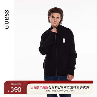 针织衫 纯色开衫 M4PR72Z0W90 简约风经典 GUESS男士