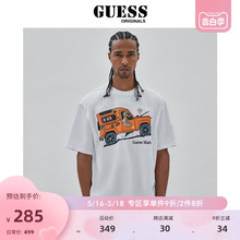 GUESS ORIGINALS   男士卡通印花圆领短袖T恤上衣M3BI90K9XF1