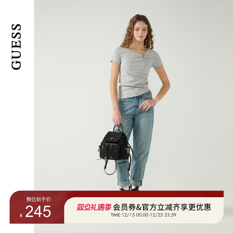 GUESS多口袋大容量双肩包