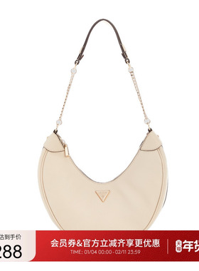 GUESS女士都市气质百搭经典纯色单肩包-BG951901