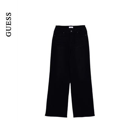 GUESS25年新款秋冬女士多口袋直筒长裤宽松阔腿牛仔裤-YP4D9195