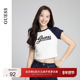 圆领运动撞色T恤 GUESS女士双色经典 款 W4PP87K2Q40