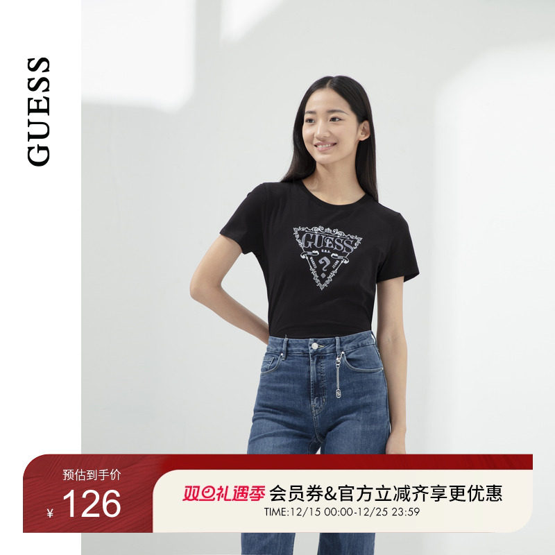 GUESS百搭通勤短袖T恤
