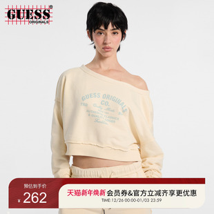 W5GQ23K68I4 卫衣 GUESSOriginals女士露肩短款 长袖