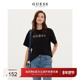 GUESS女宽松柔软舒适烫钻纯棉圆领正肩T恤上衣 W3PP52K2Q40